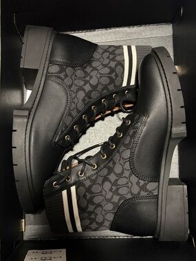 Coach Livia Sig Booties AUTHENTIC, NEW IN BOX